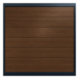Puerta de Garage de Alta Calidad / Linea Central / Imitacion madera / oscura / 10x7 pies / AISLADA / Estilo Americana.