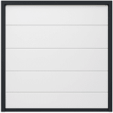 Seccion para puerta de Garage / Lisa / Linea Central / Panel de 21" / Color blanco / Para APDOOR128 / Estilo Americana.